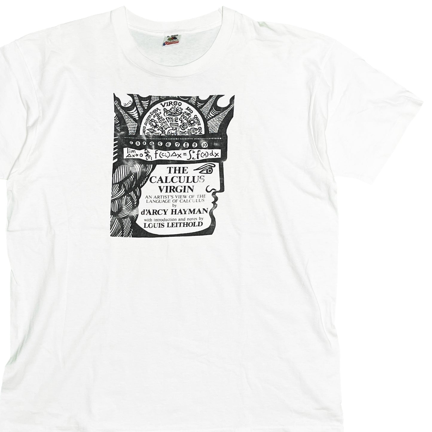 90's FRUIT OF THE LOOM d’Arcy Hayman "The Calculus Virgin" T Size (XL)