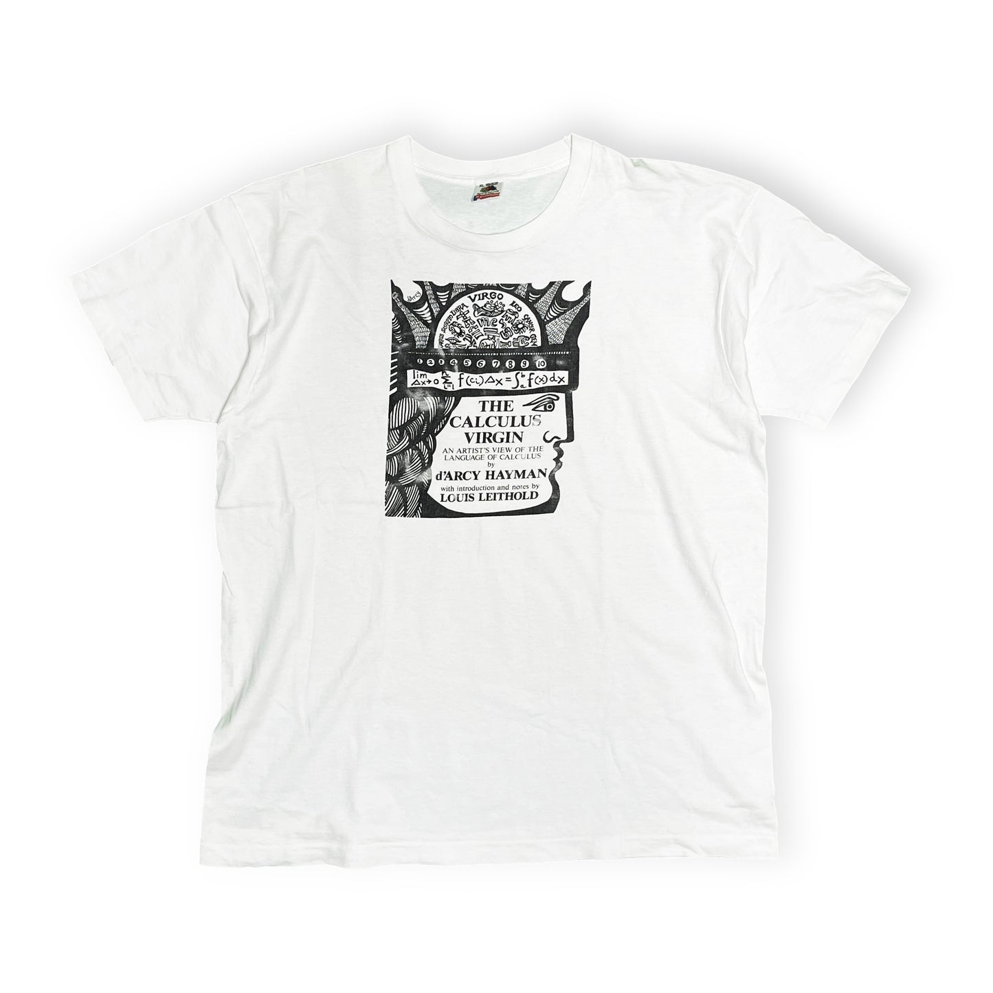 90's FRUIT OF THE LOOM d’Arcy Hayman "The Calculus Virgin" T Size (XL)