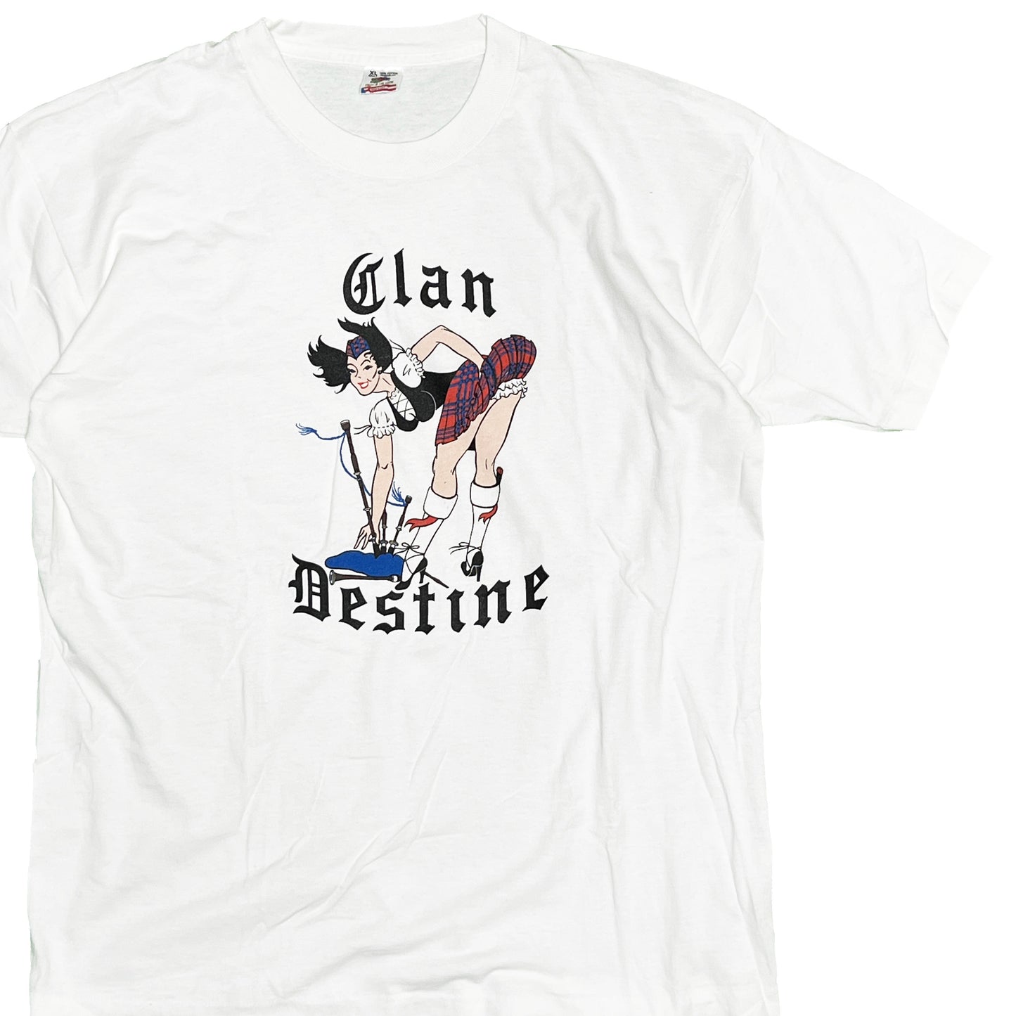 90's FRUIT OF THE LOOM "Clan Destine" T Size (XL)