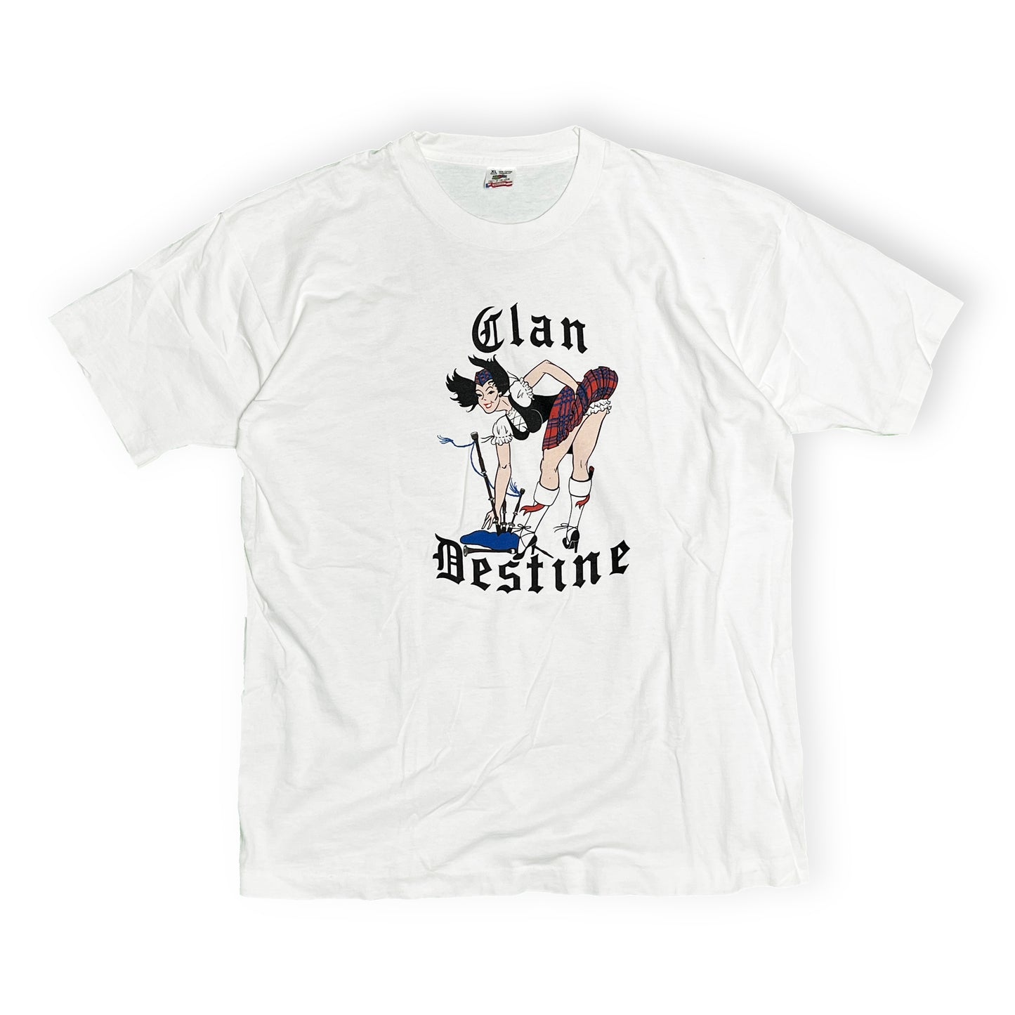 90's FRUIT OF THE LOOM "Clan Destine" T Size (XL)