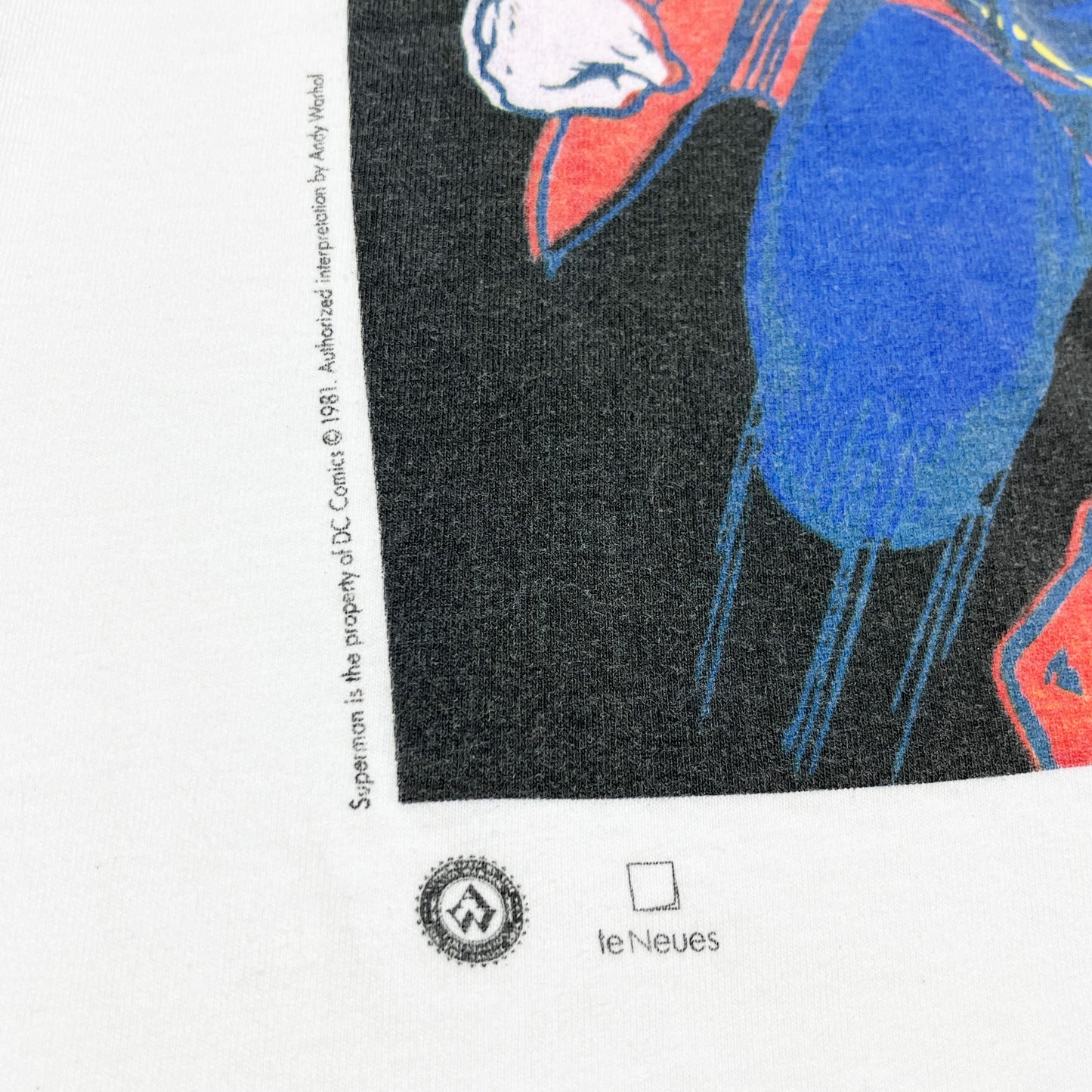 90's te Neus Andy Warhol T "Superman" Size (XL) レア!