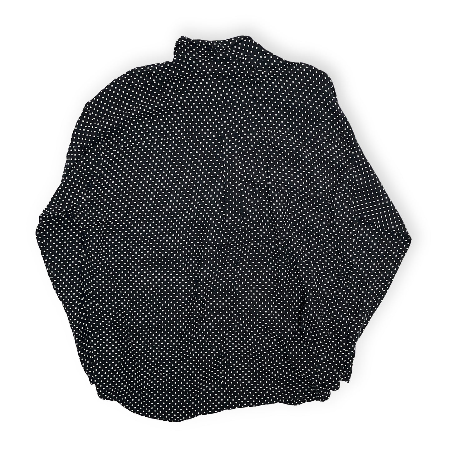 90's〜 Rayon Dot L/S SH Size (XL) UAE製