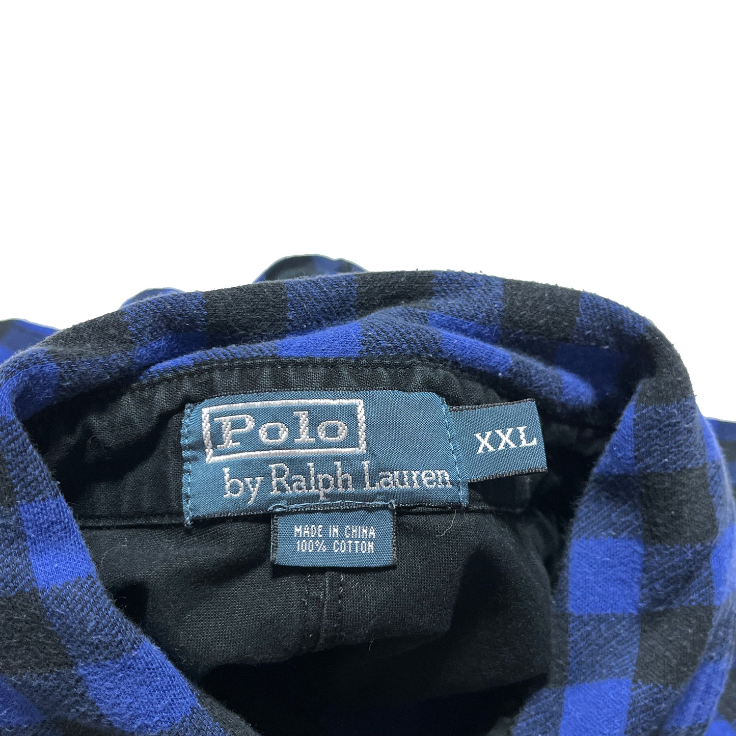 Ralph Lauren Pullover Check L/S SH チンスト付き 好配色パターン Size (XXL)