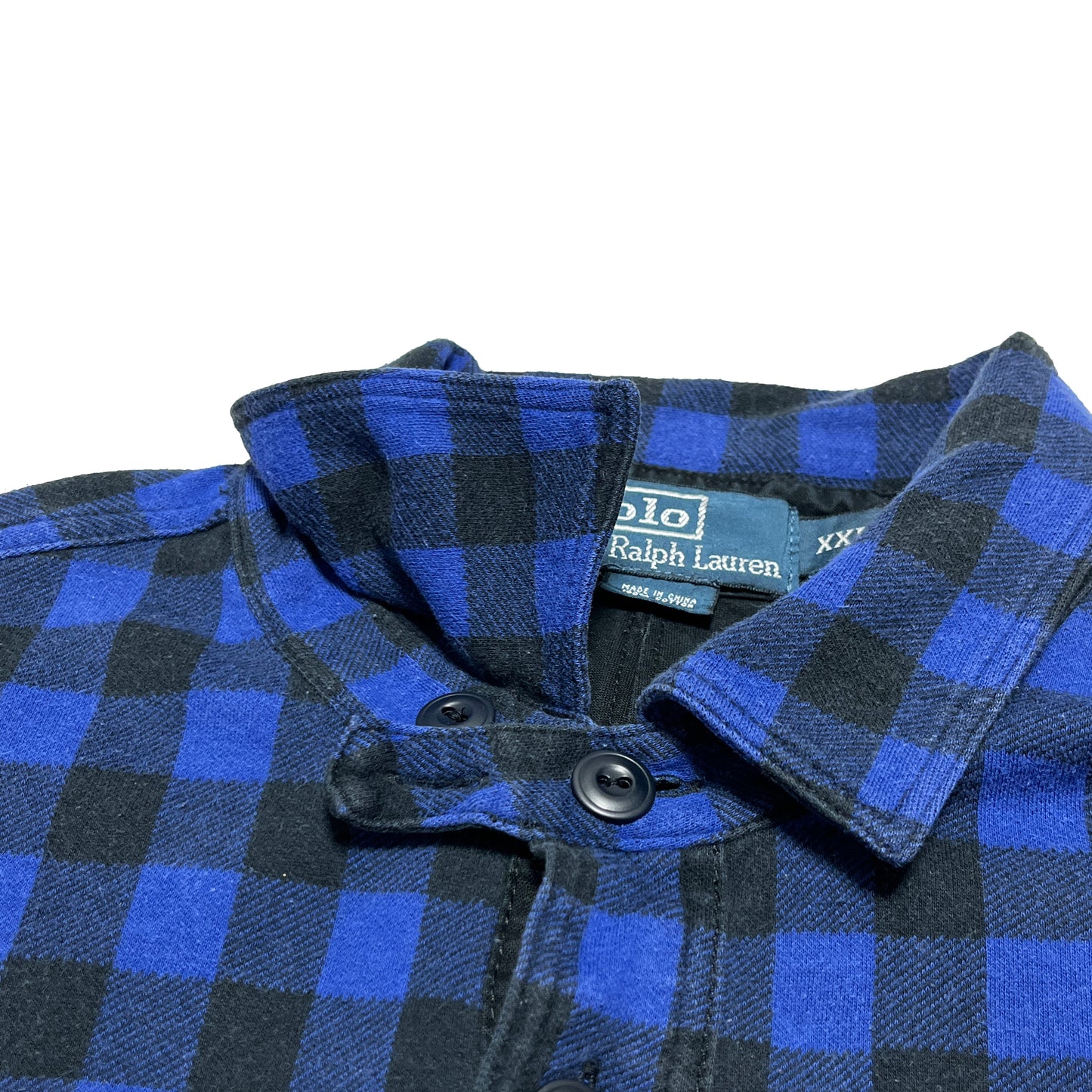 Ralph Lauren Pullover Check L/S SH チンスト付き 好配色パターン Size (XXL)