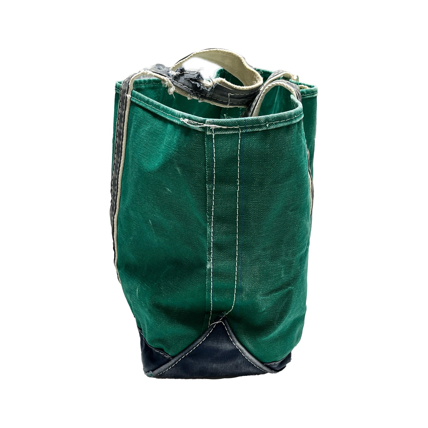 80's L.L.Bean DELUXE TOTE Green X Navy Size (Large)