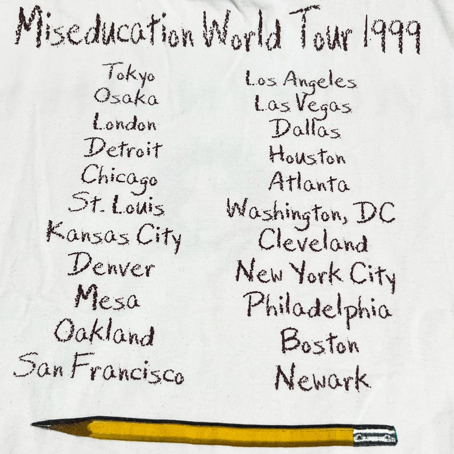 90's Giant Lauryn Hill T 1999 World Tour Size (L)