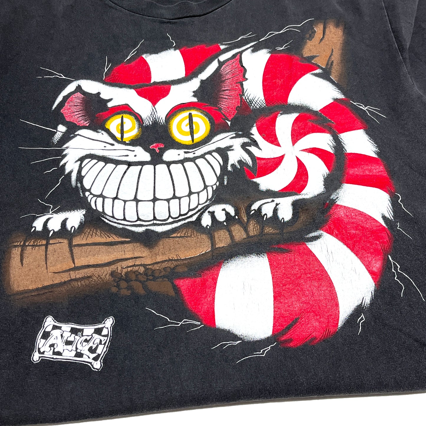90's ANDAZIA Alice in Wonderland チェシャ猫 T Size (L)