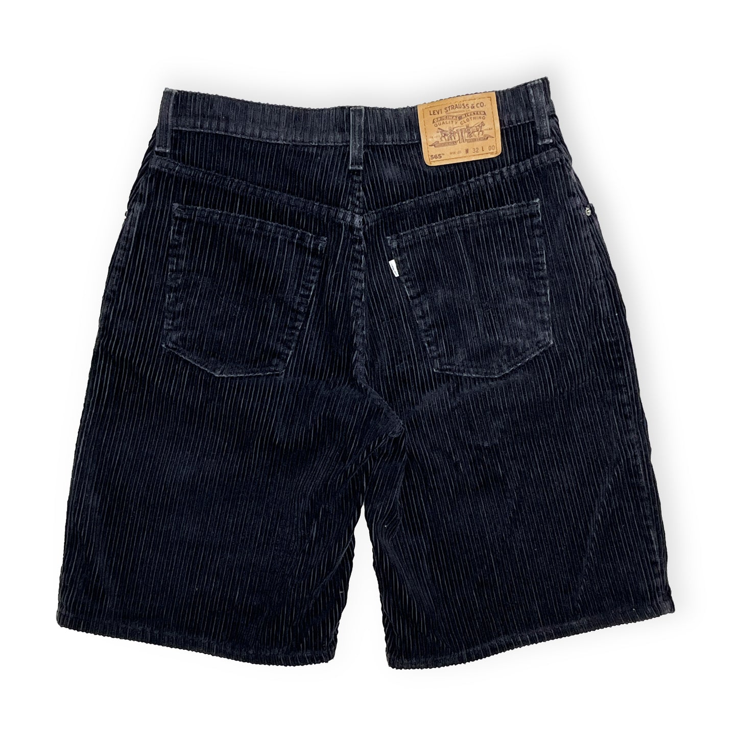 90's Levi's 565 Black Cords オリジナル Shorts Size (W33)位