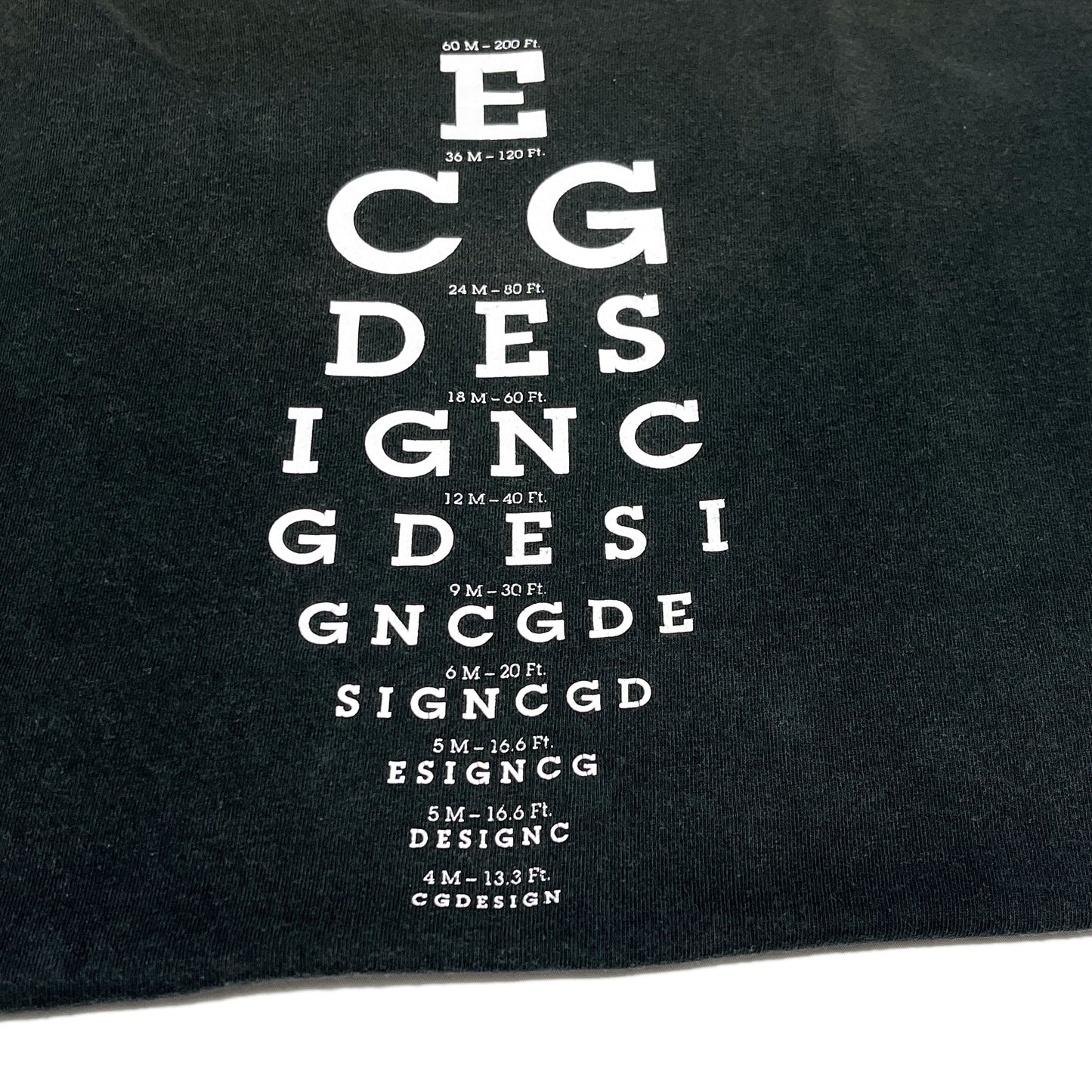 90's CG Desgin Print T Eye Chart Size (XL)