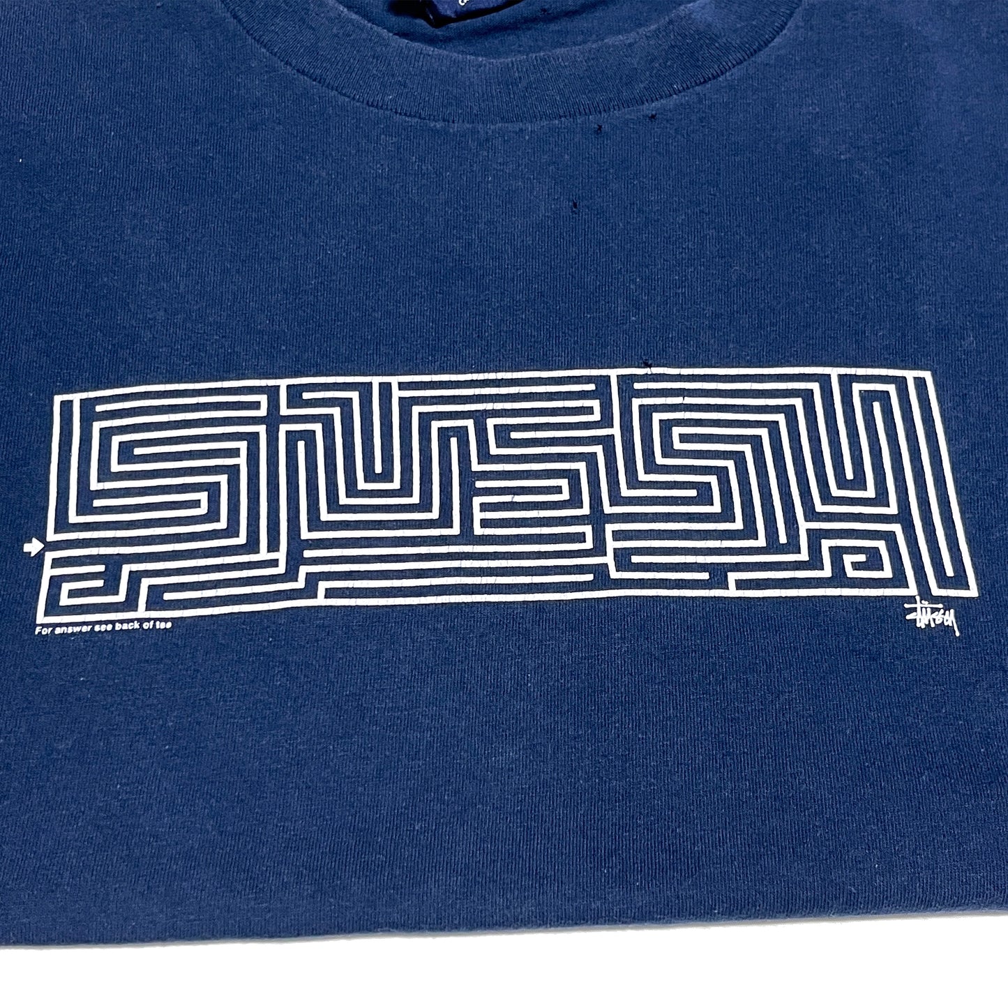 90's Old Stussy T "Maze" Size (XL)