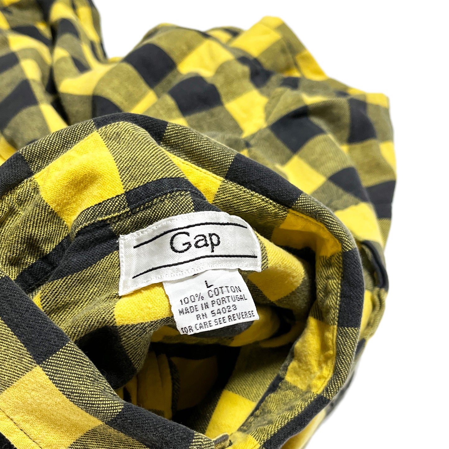80's〜 Old Gap L/S コットン SH 好配色チェックパターン Size (L)
