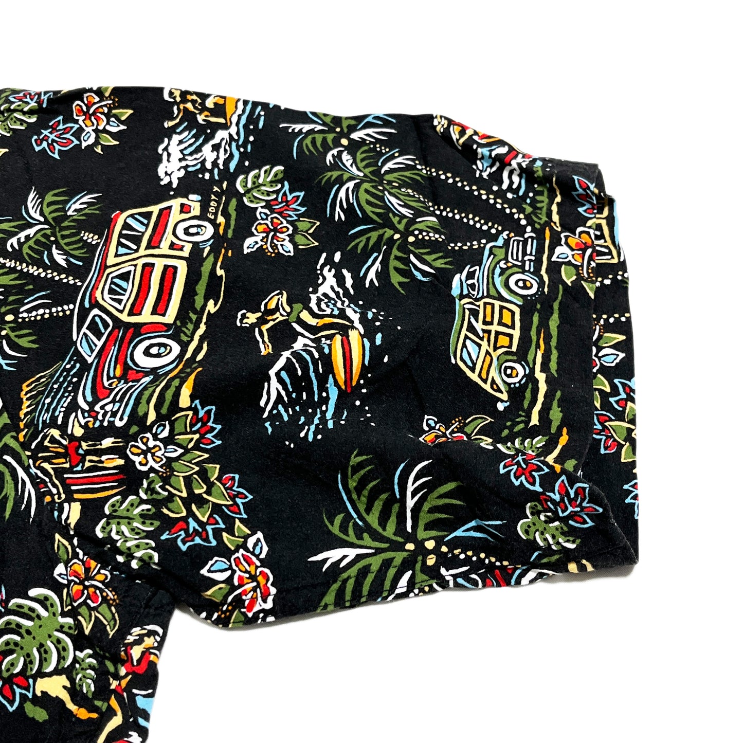 90's REYN SPOONER Rayon S/S SH "SAINT LAURENT Sampling" Size (XL)