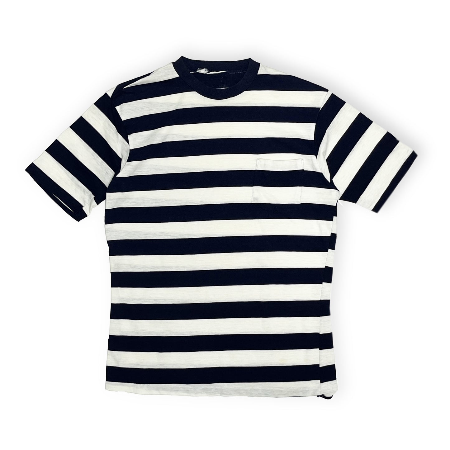 70's〜 UnKnown Border Pocket T ネイビー X ホワイト Size (L)位