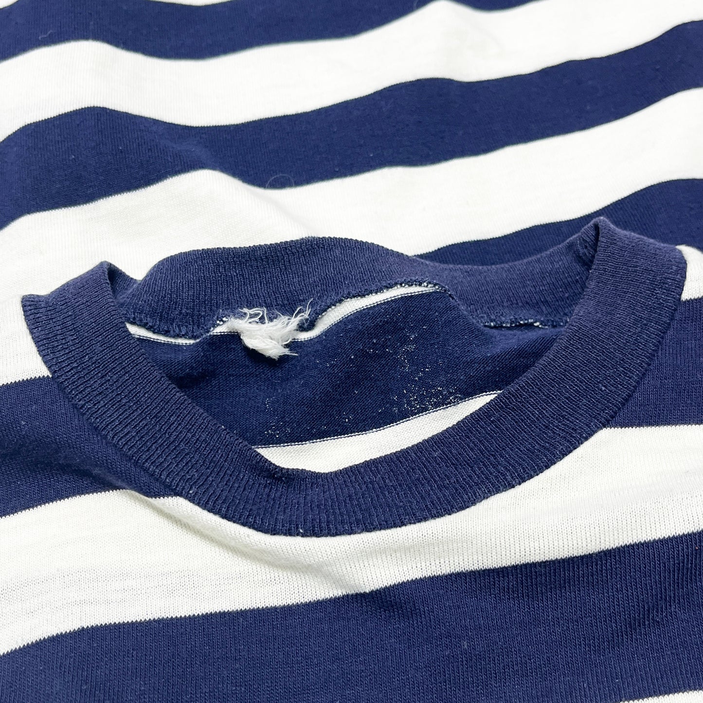 70's〜 UnKnown Border Pocket T ネイビー X ホワイト Size (L)位
