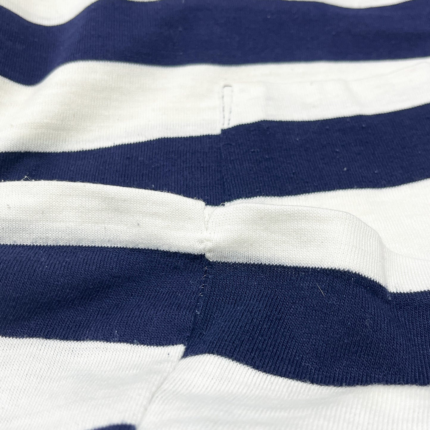 70's〜 UnKnown Border Pocket T ネイビー X ホワイト Size (L)位