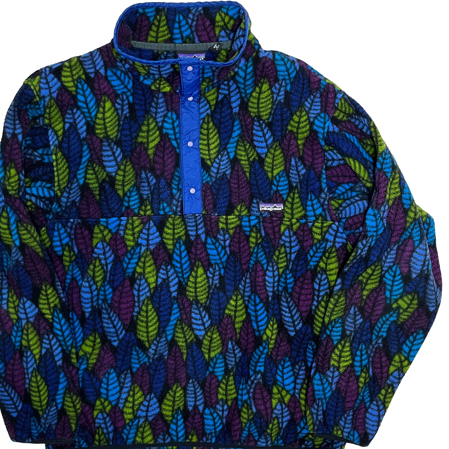 90's Patagonia Fleece Snap T "Leaf Pattern" Size (L)