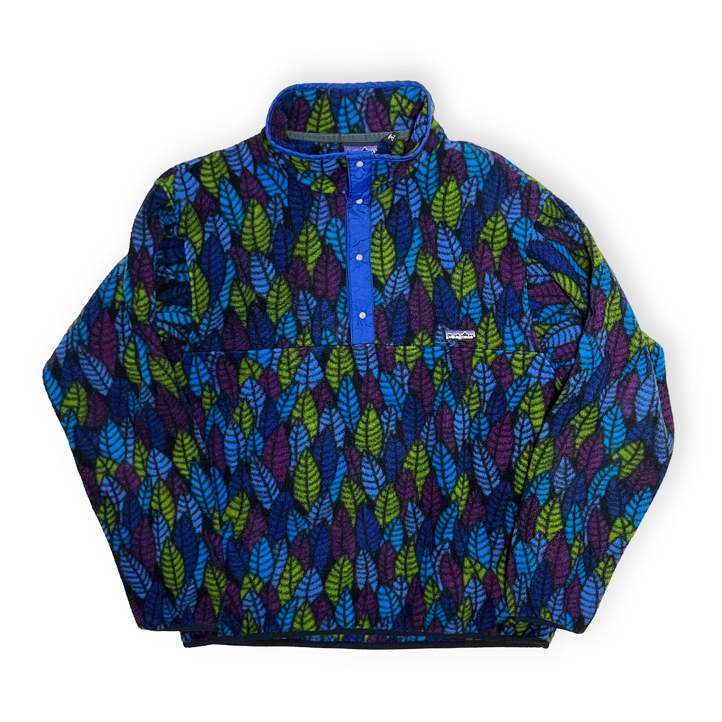 90's Patagonia Fleece Snap T "Leaf Pattern" Size (L)