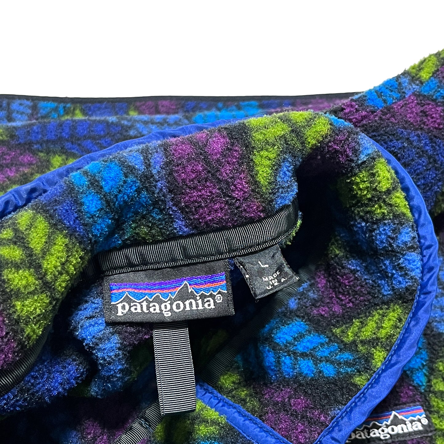 90's Patagonia Fleece Snap T "Leaf Pattern" Size (L)