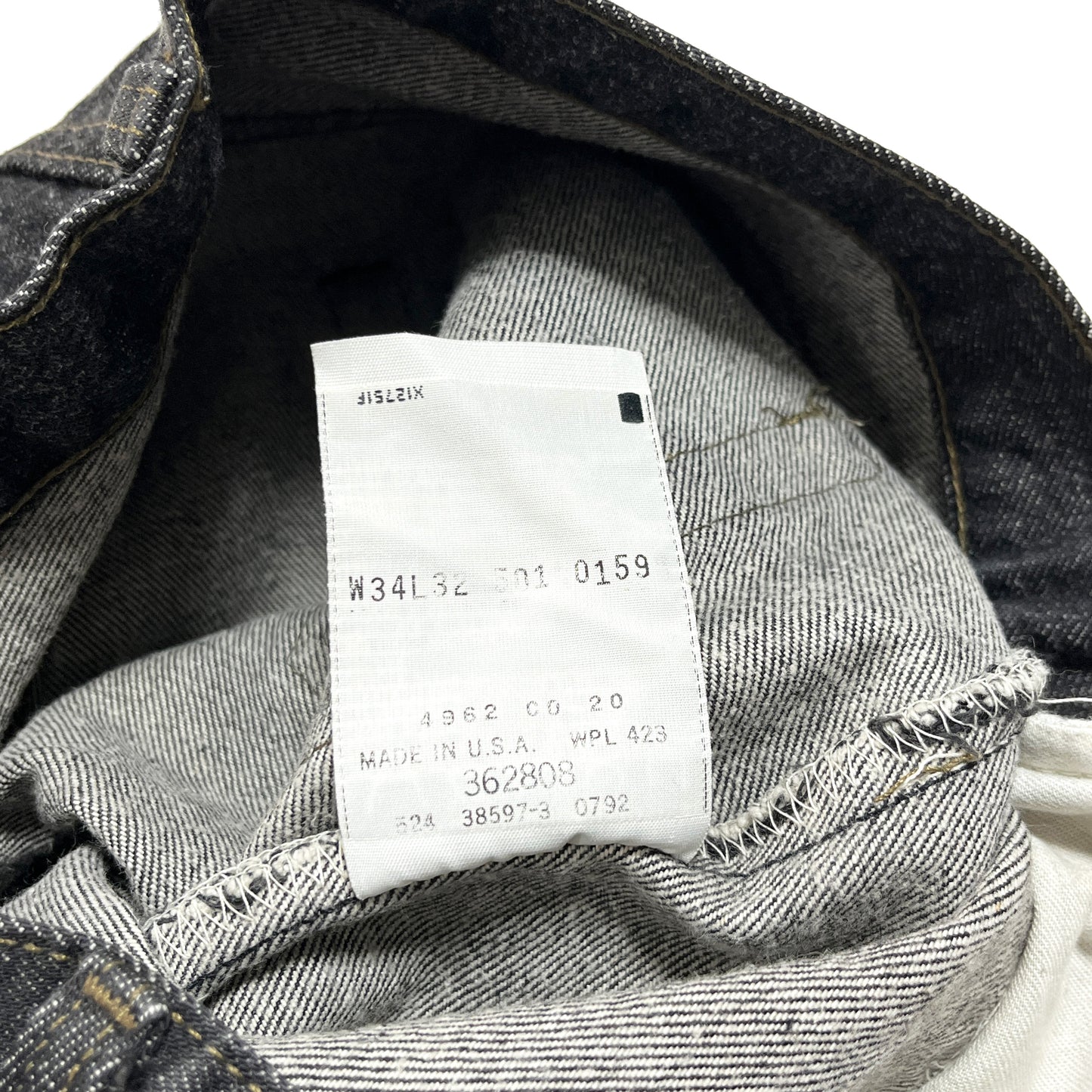 90's Levi's 501 Black Denim PT 先染め Size (W34.5 L27.5)位