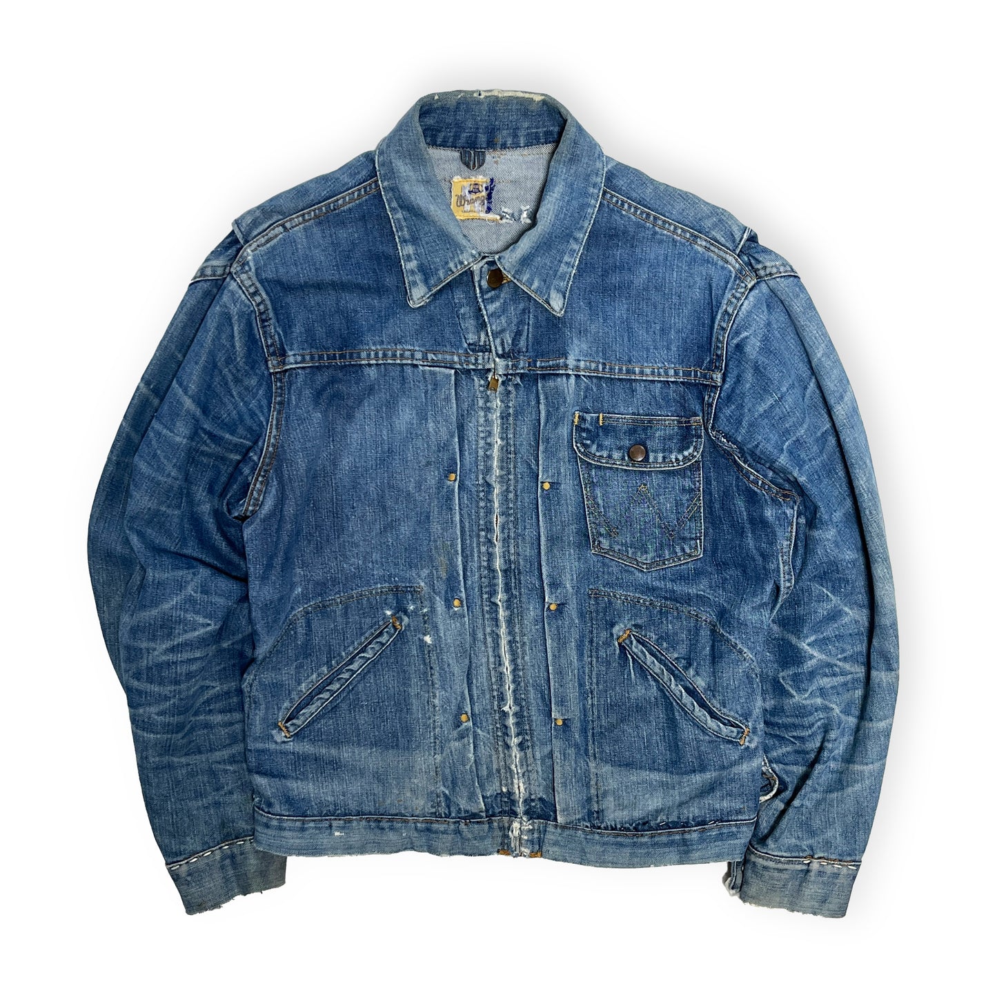 60's Wrangler 11MJZ Denim JKT 極上色落ち Size (44)位