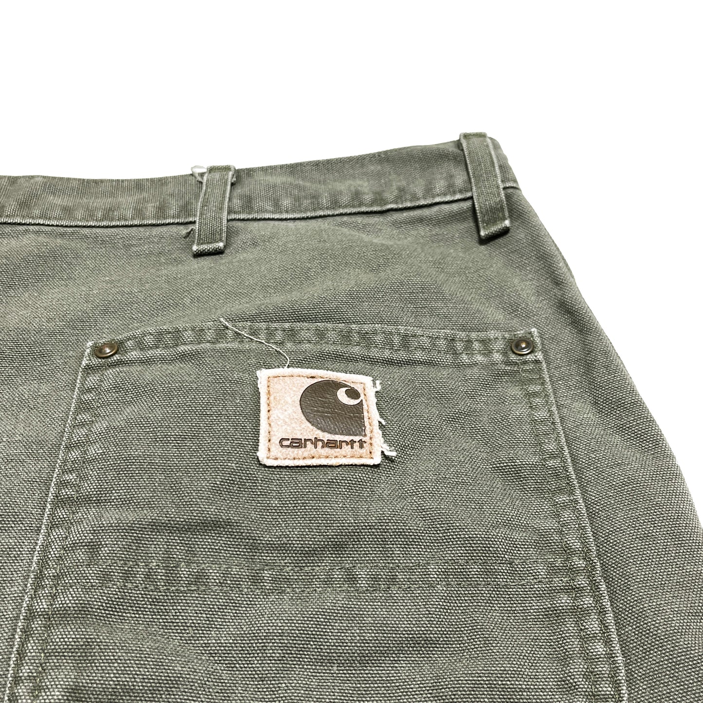 アメリカ製 Carhartt Duck オリジナル Shorts モスグリーン Size (W43)位