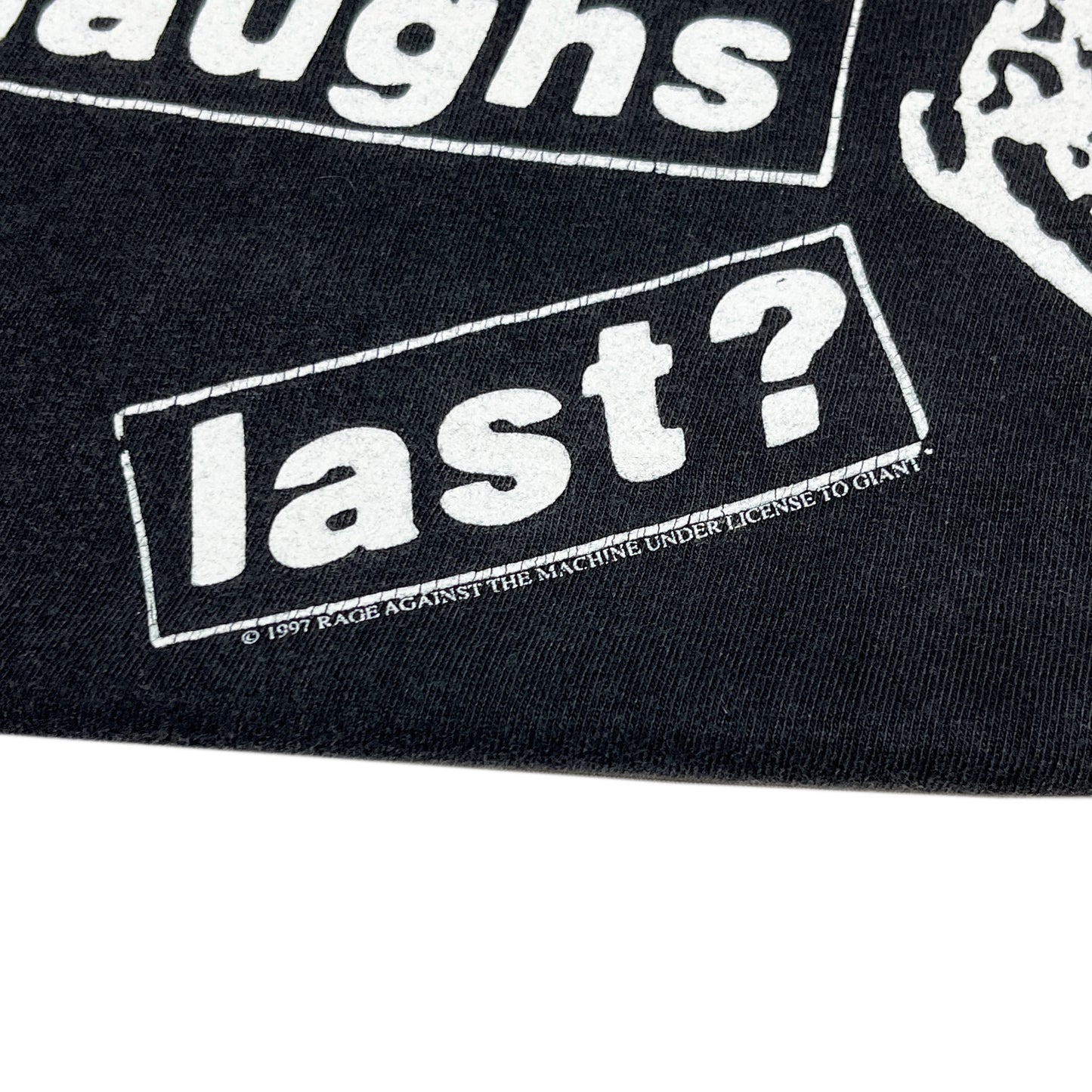 90's Giant Rage Against The Machine T "Barbara Kruger" Size (XL) レア!