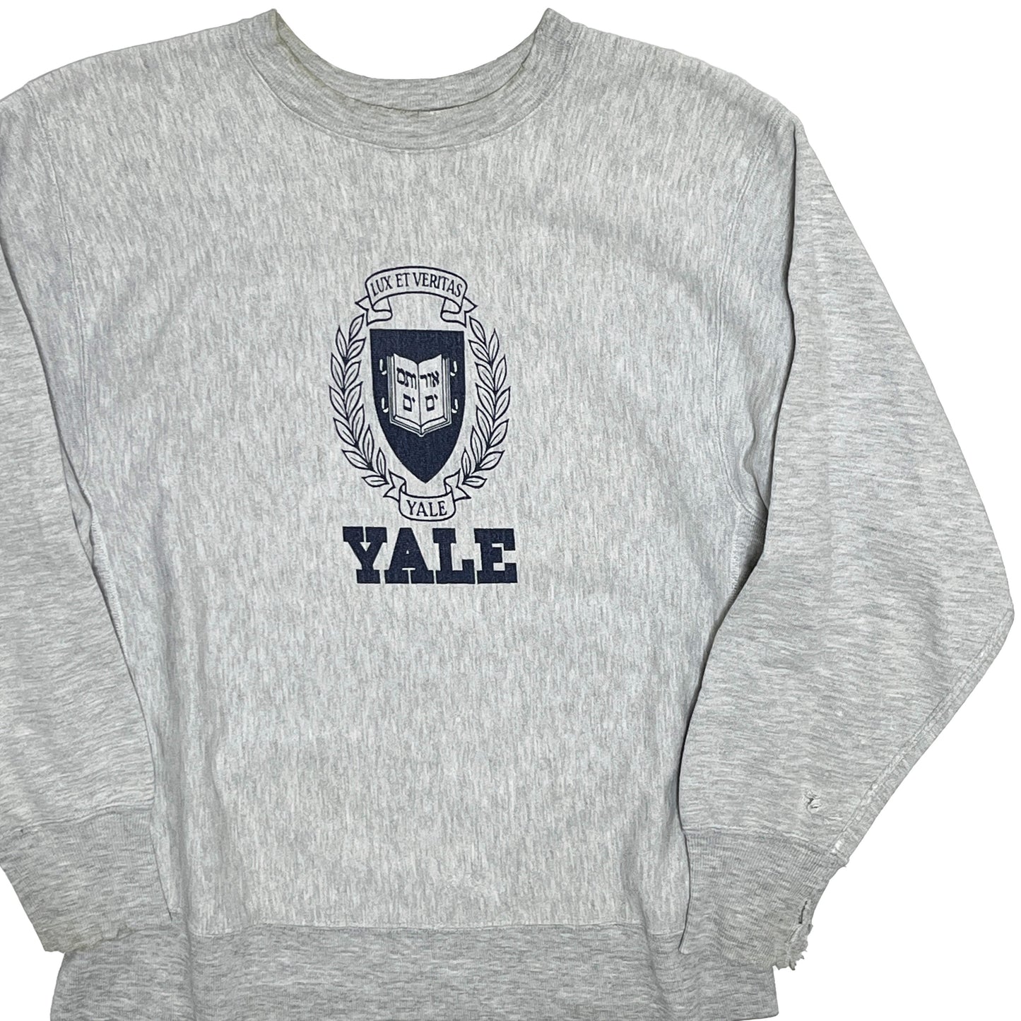 80's Champion プリントタグ R/W "YALE" Size (L) レア!