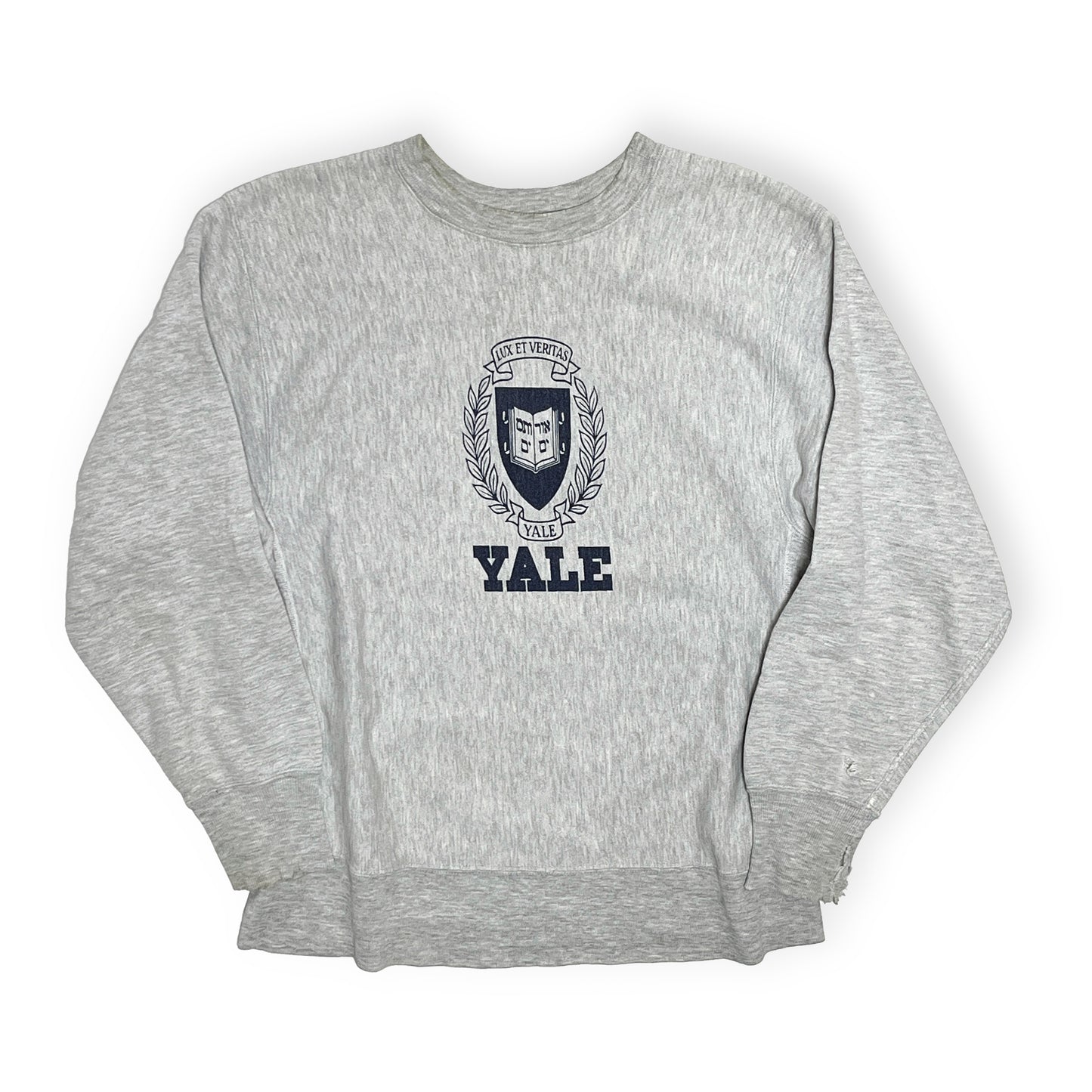 80's Champion プリントタグ R/W "YALE" Size (L) レア!