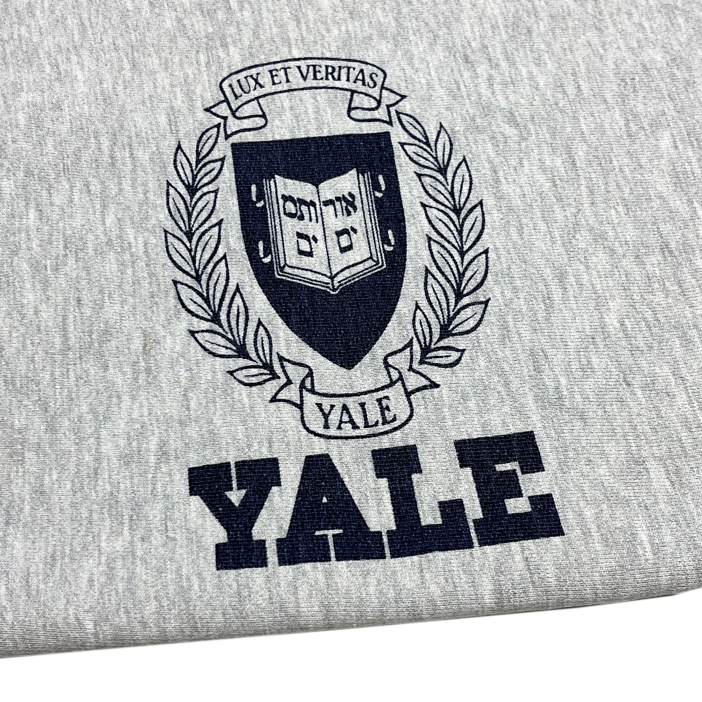 80's Champion プリントタグ R/W "YALE" Size (L) レア!