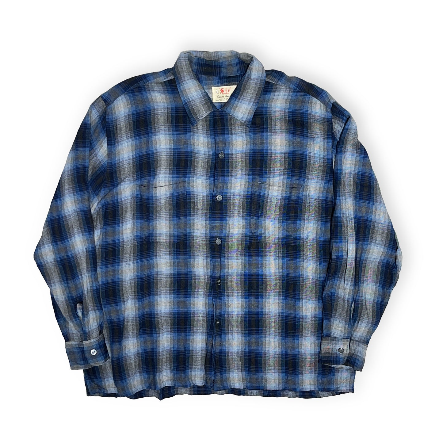 60's Sir Rayon L/S SH オンブレ Size (XL) ビッグサイズ!
