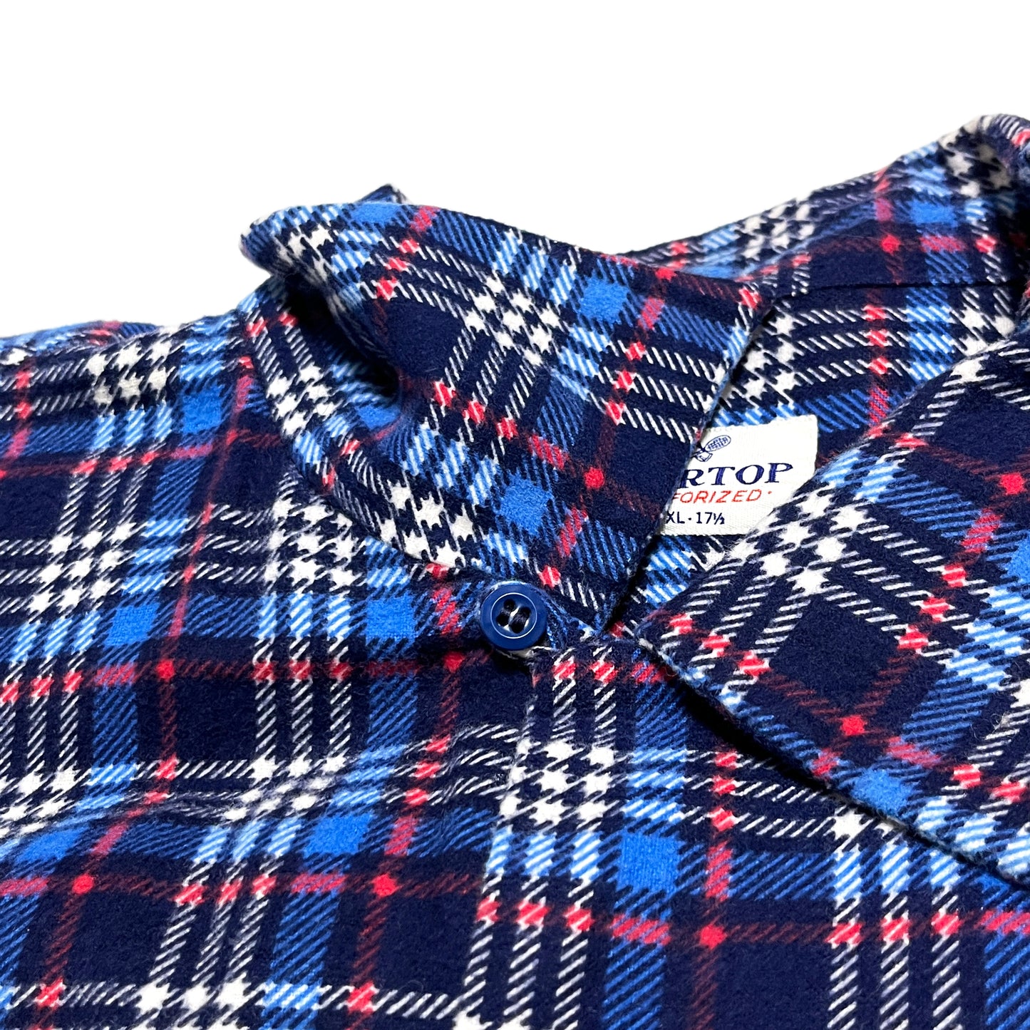 50's SPORTOP Print Nel SH 好配色チェック Size (XL) ビッグサイズ!