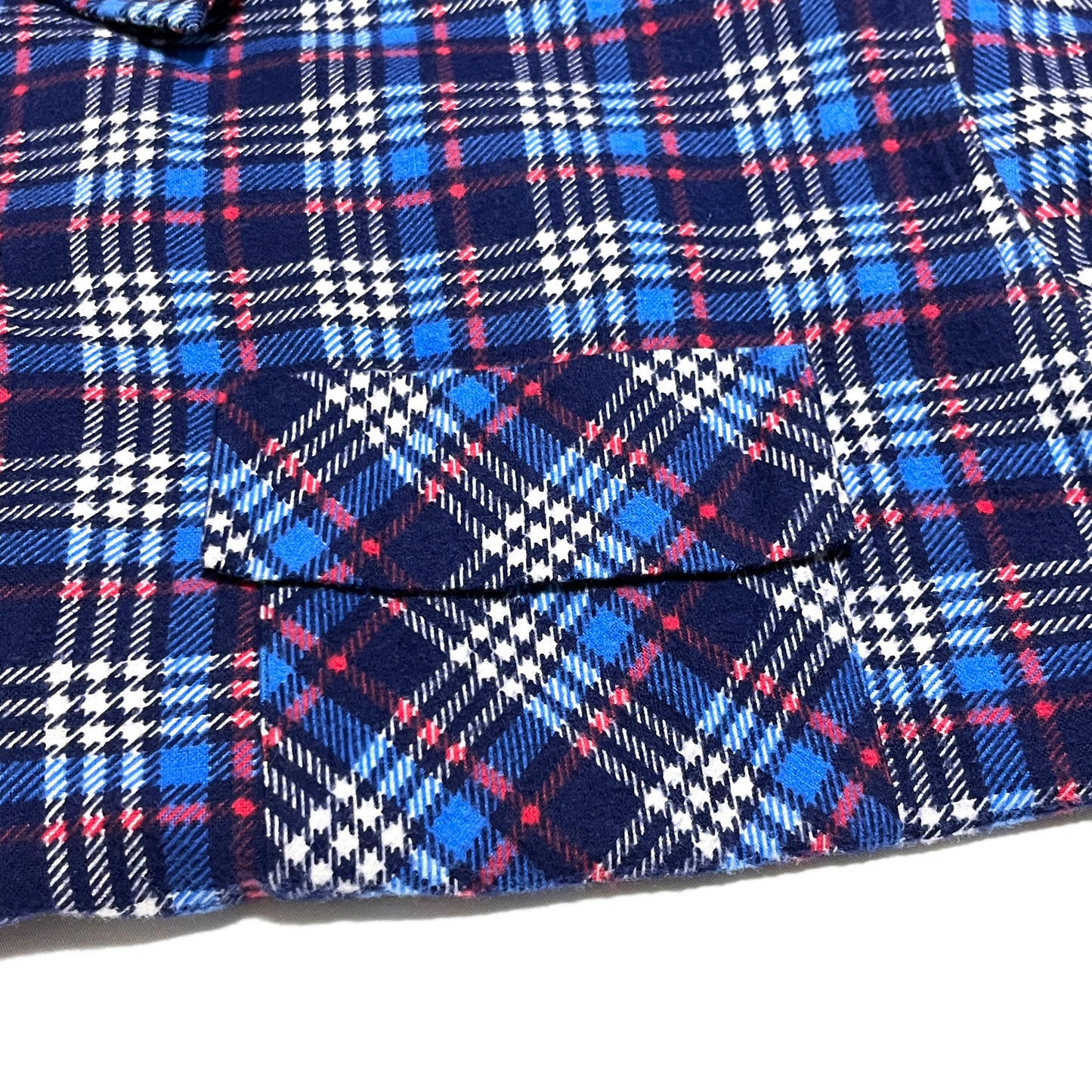 50's SPORTOP Print Nel SH 好配色チェック Size (XL) ビッグサイズ!