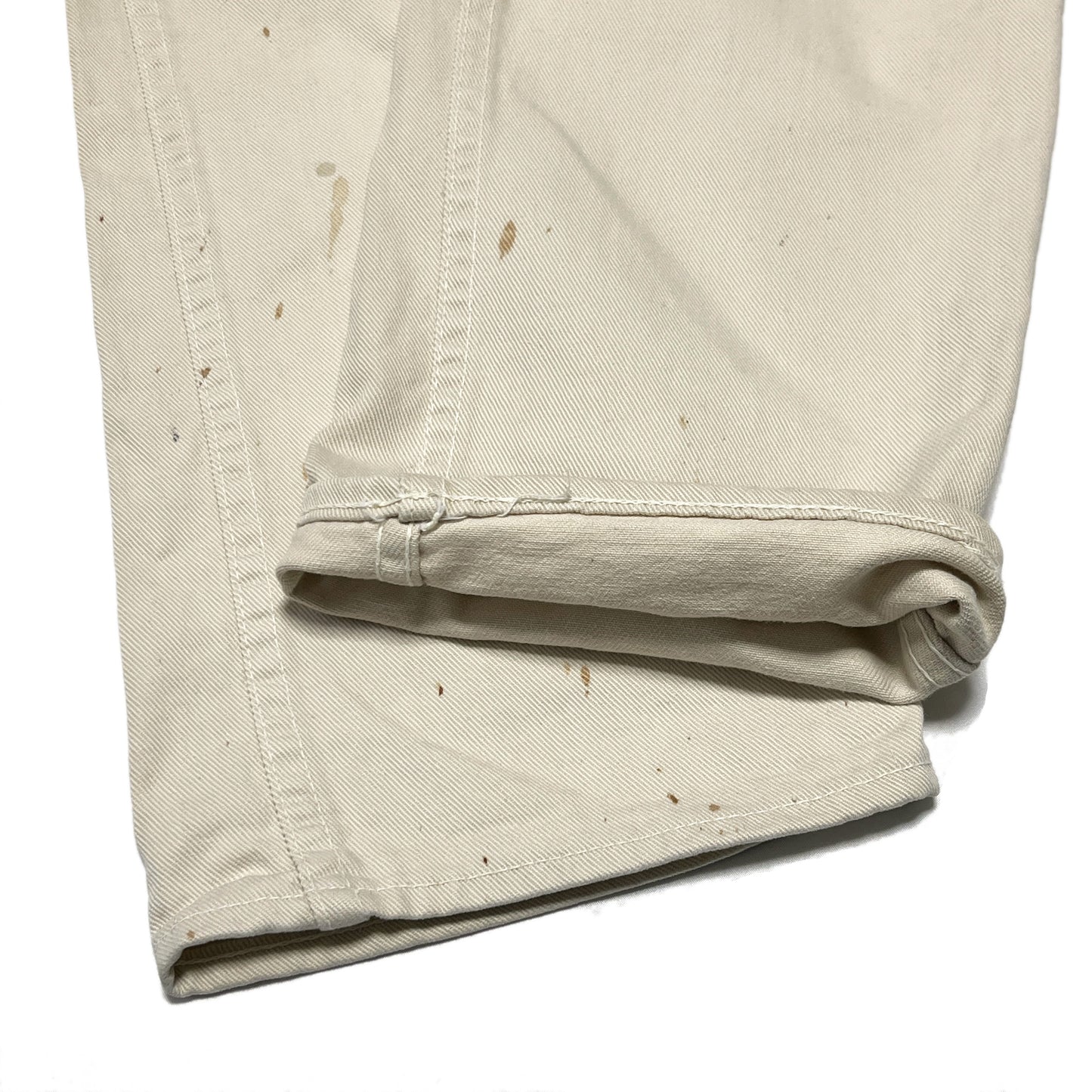 60s〜 Levi's 白タブ Big-E カツラギ PT W31.5 L28 ディテール 4 縫い目 素材の質感