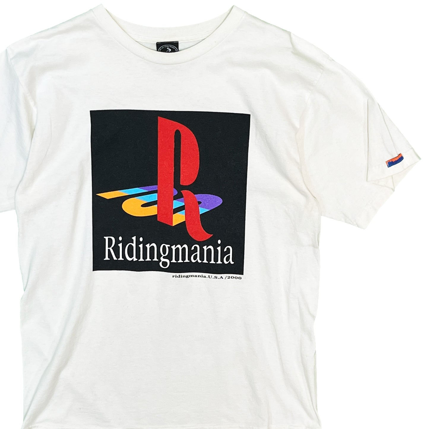 00's Ridingmania T プレイステーションパロディー Size (M)