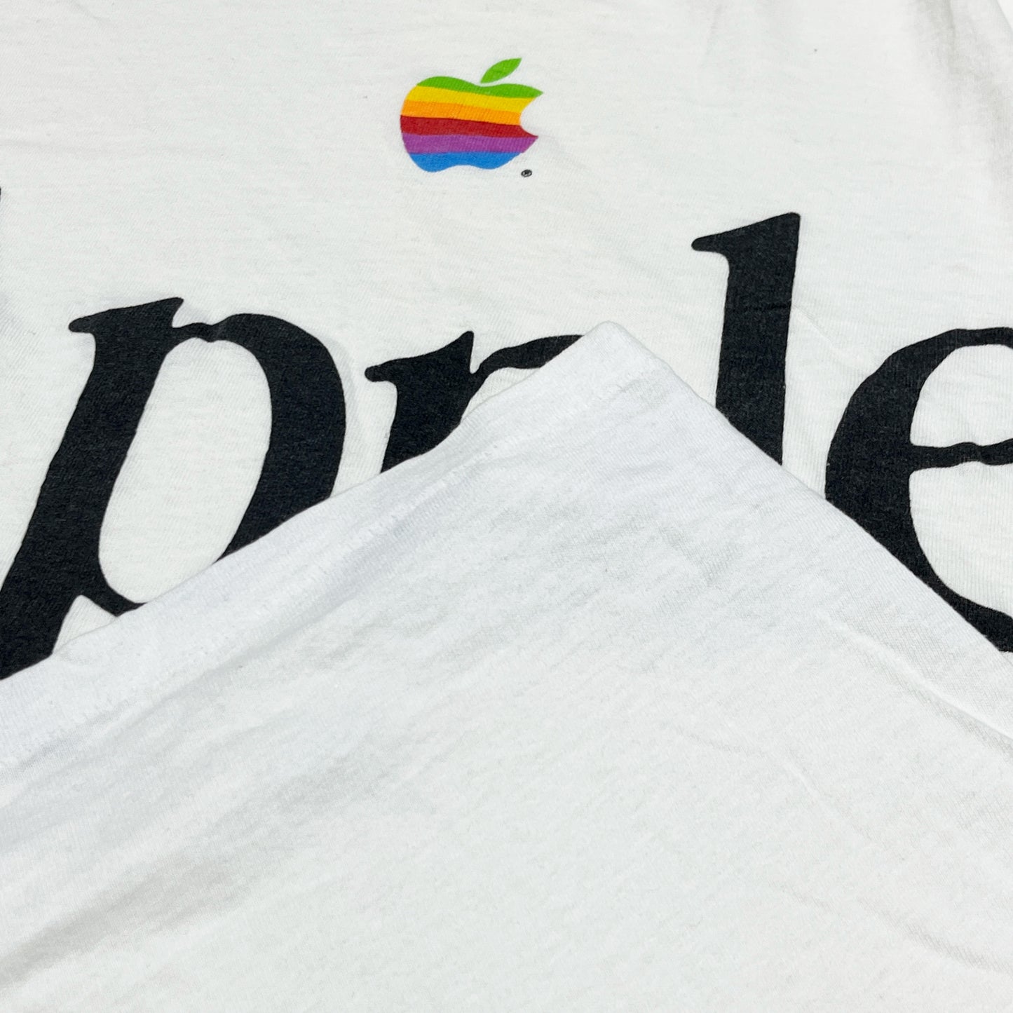 80's Hanes Apple T レインボーロゴ Size (L)