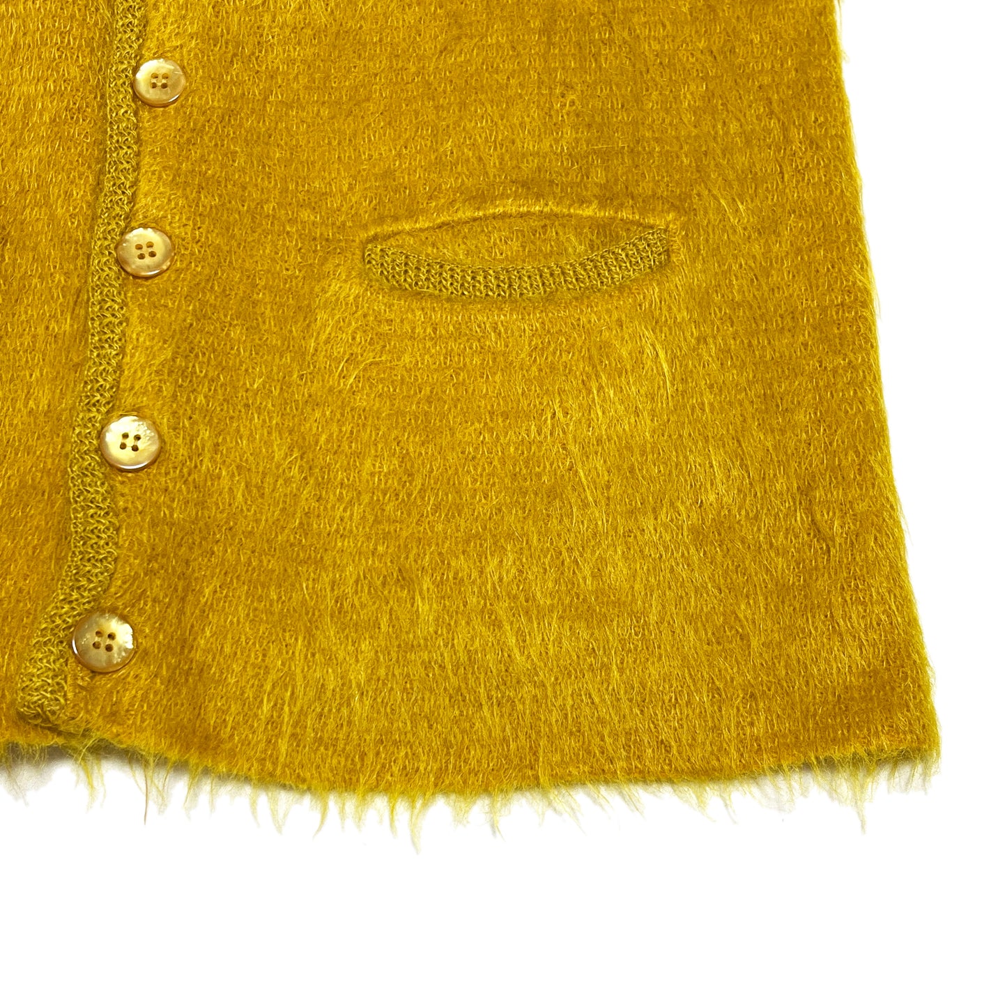 60's CAMPUS Mohair Cardigan マスタード Size (L)