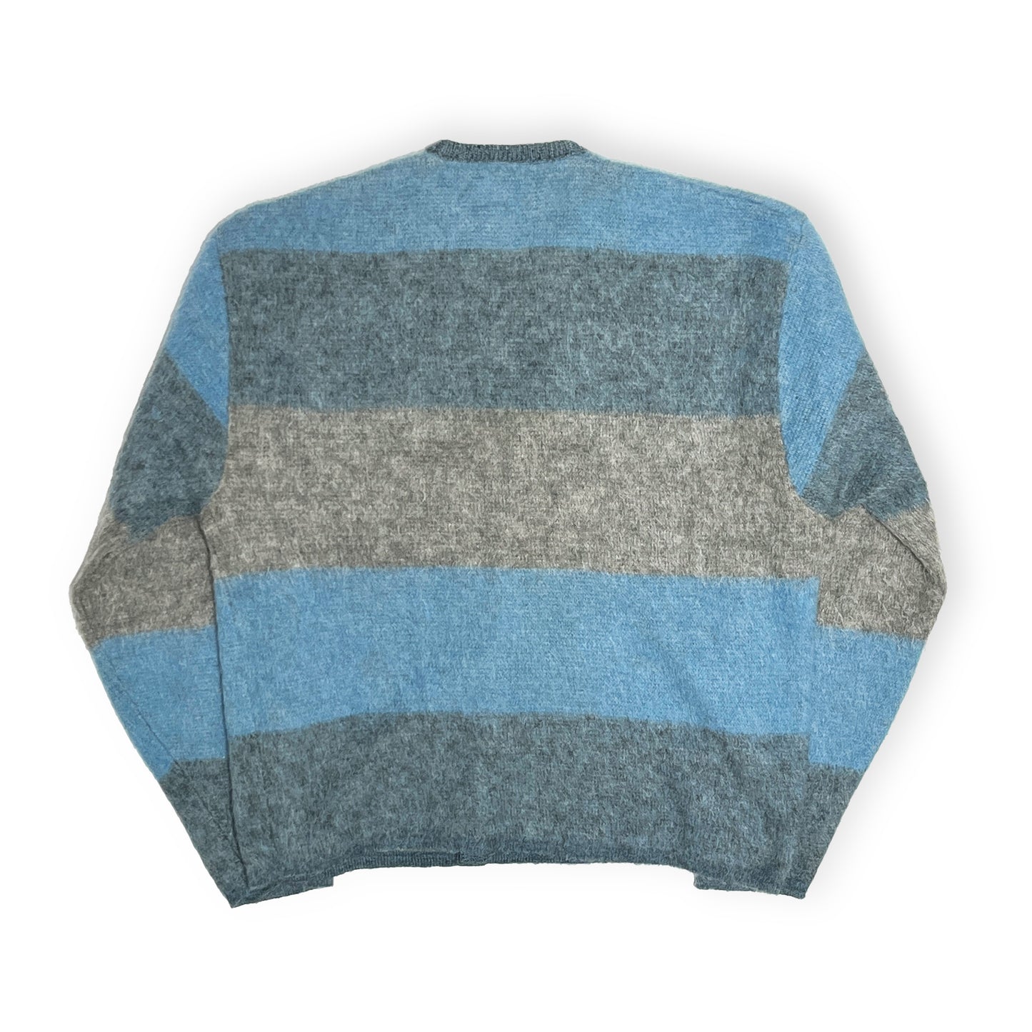 70's Sears Border Mohair Cardigan Size (XL) ビッグサイズ!