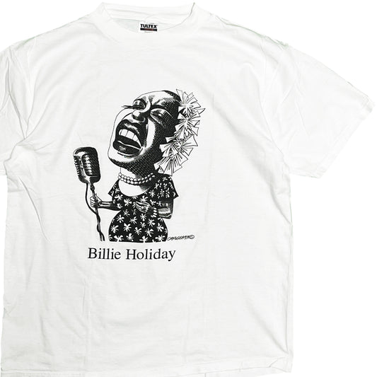 90's TULTEX Largely Literary Series "Bille Holiday" T Size (XL)