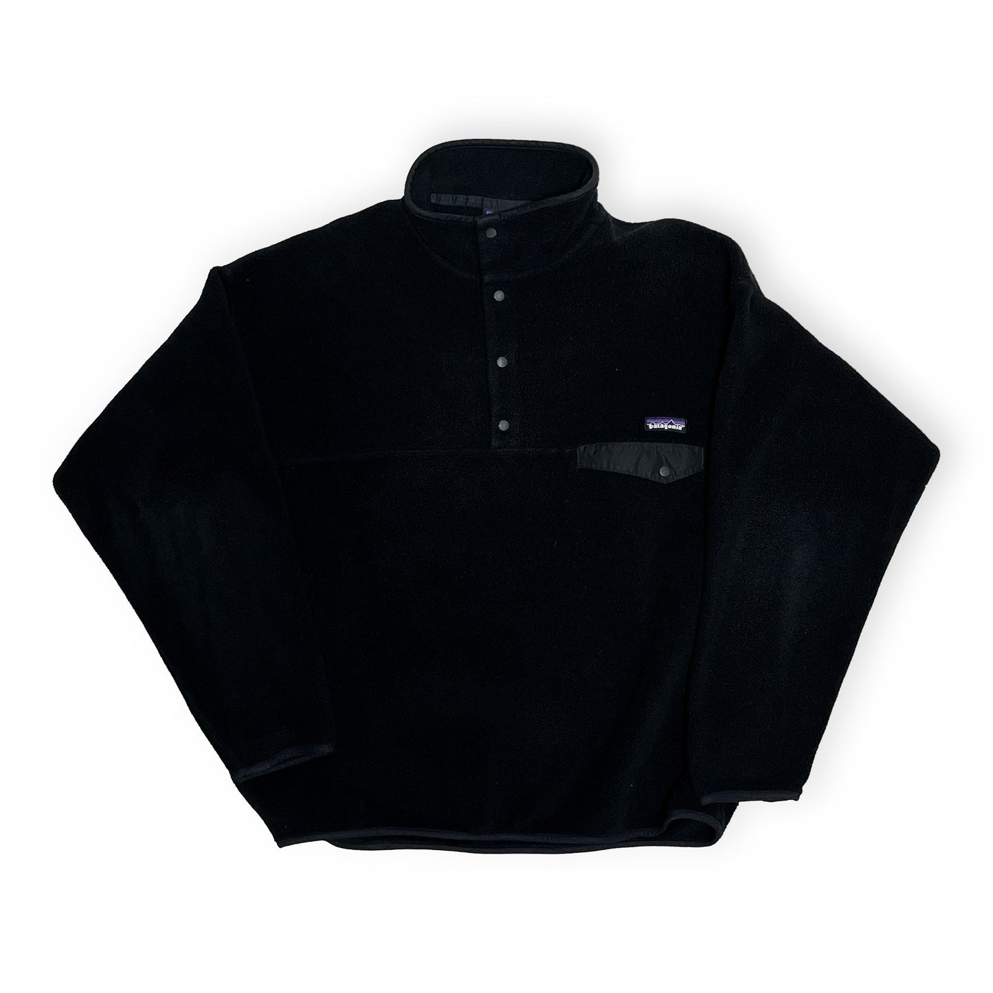 00's Patagonia Fleece Snap T Black Size (XL)