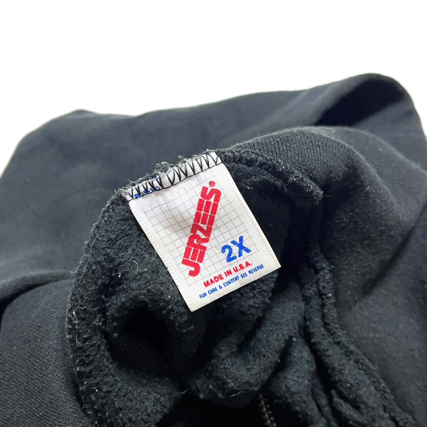80's〜 JERZEES Zip Parka Black Size (2X) ビッグサイズ!