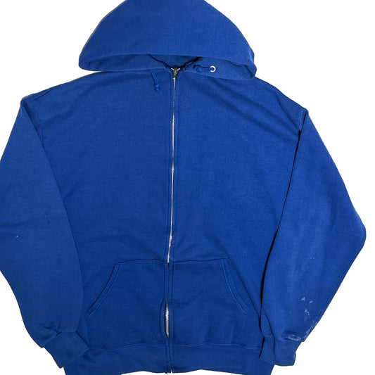 80's〜 JERZEES Zip Parka Blue Size (L)