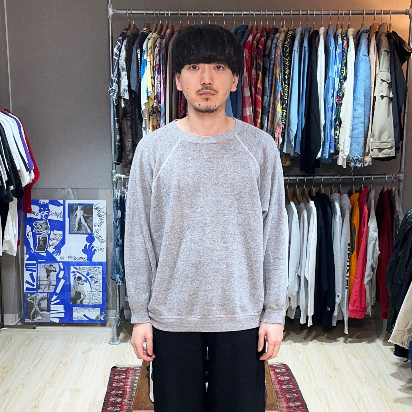 70's〜 UnKnown Solid Gray Sweat Size (XXXL) ビッグサイズ!