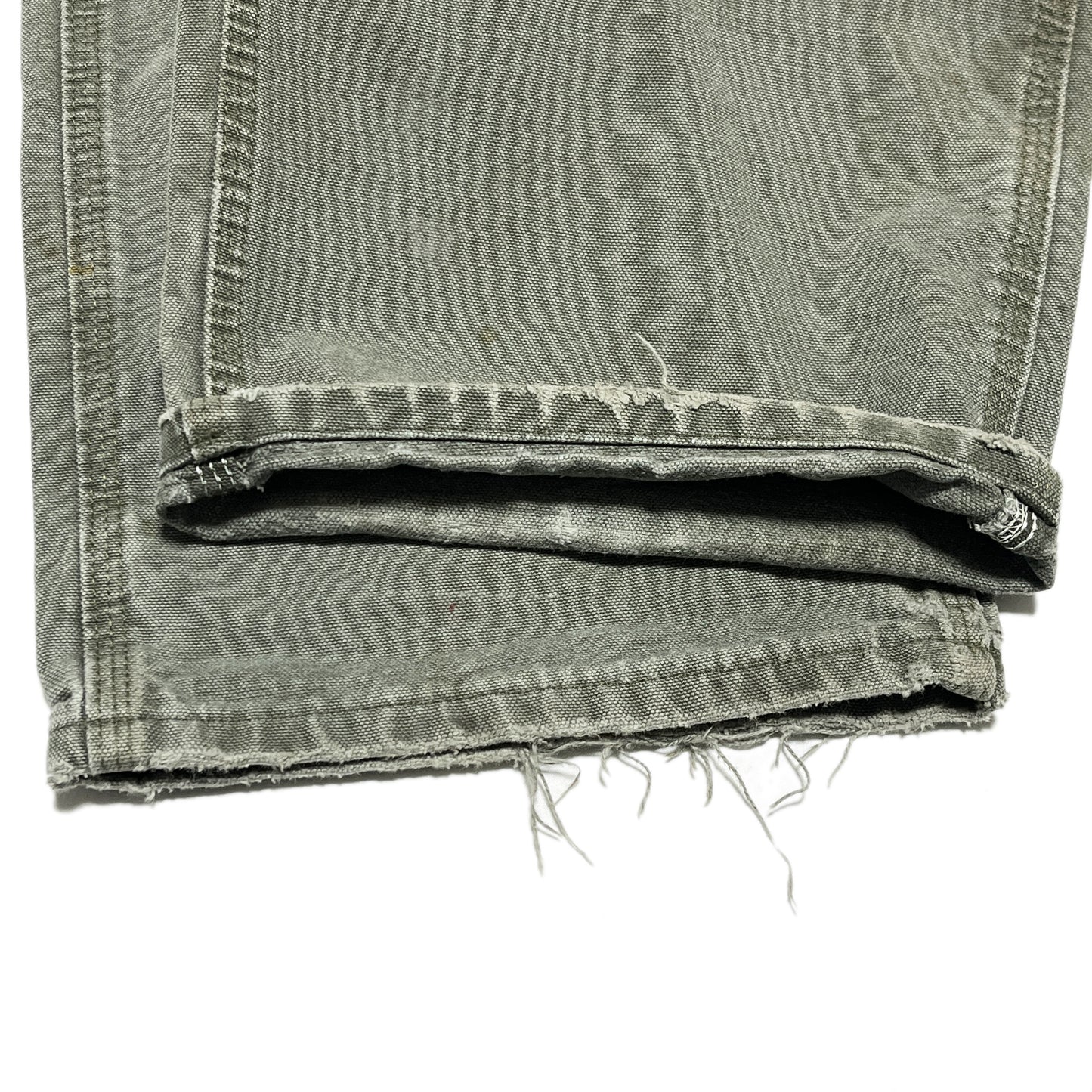 メキシコ製 Carhartt W-Knee Duck PT オリーブ 極上雰囲気 Size (W37.5 L30)位