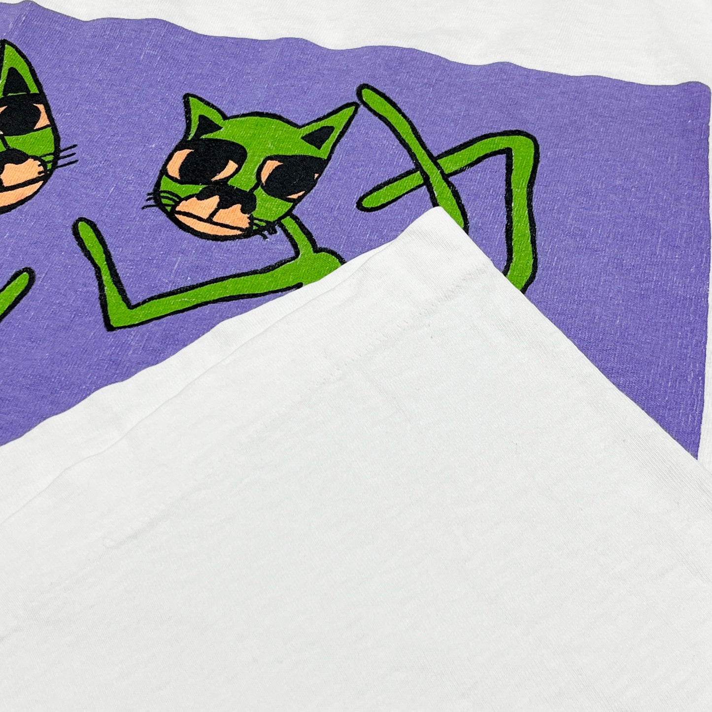 90's FRUIT OF THE LOOM "Dances With Kittens" T Size (XL)