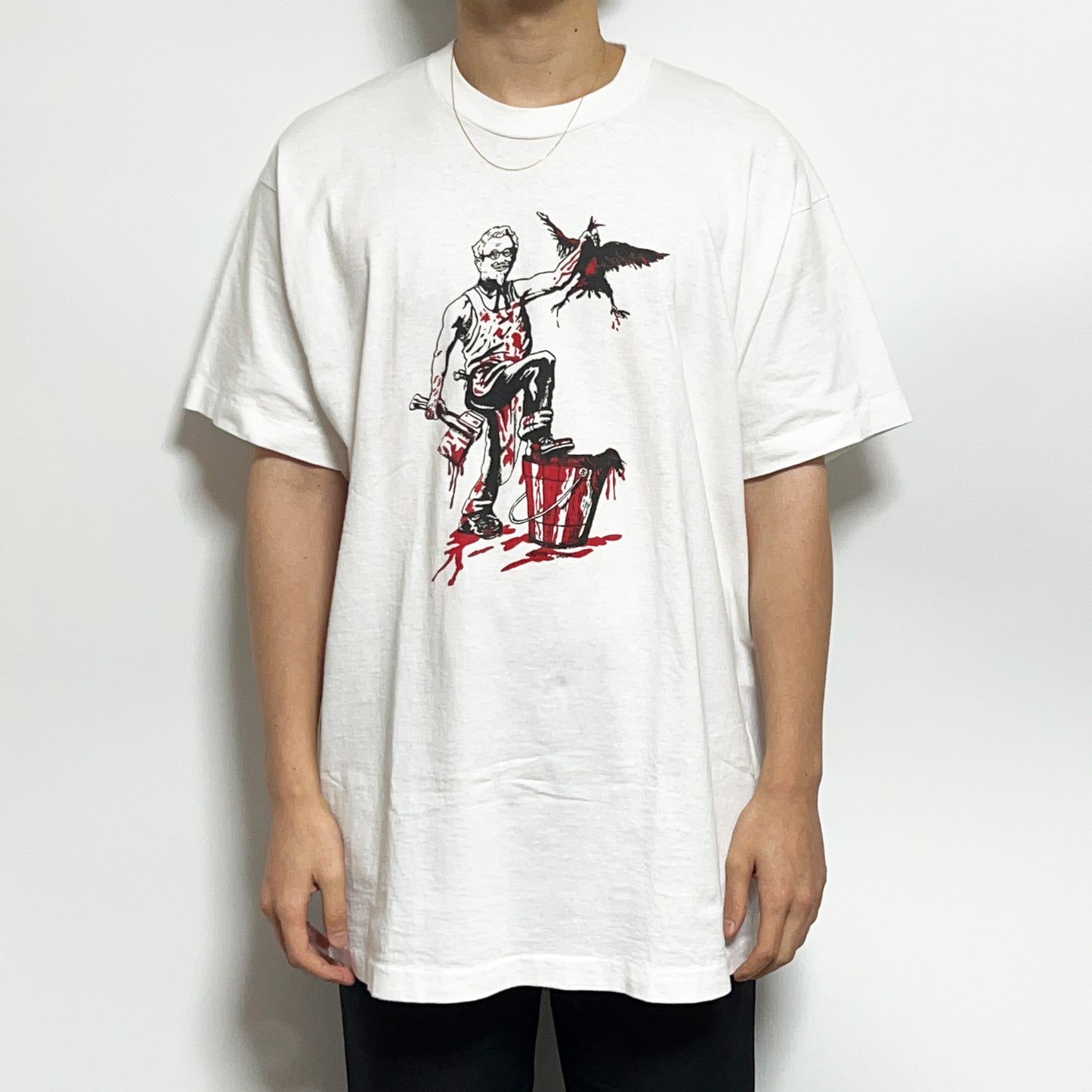 90's FRUIT OF THE LOOM KFC カーネル・サンダース パロディー T Size (XL)