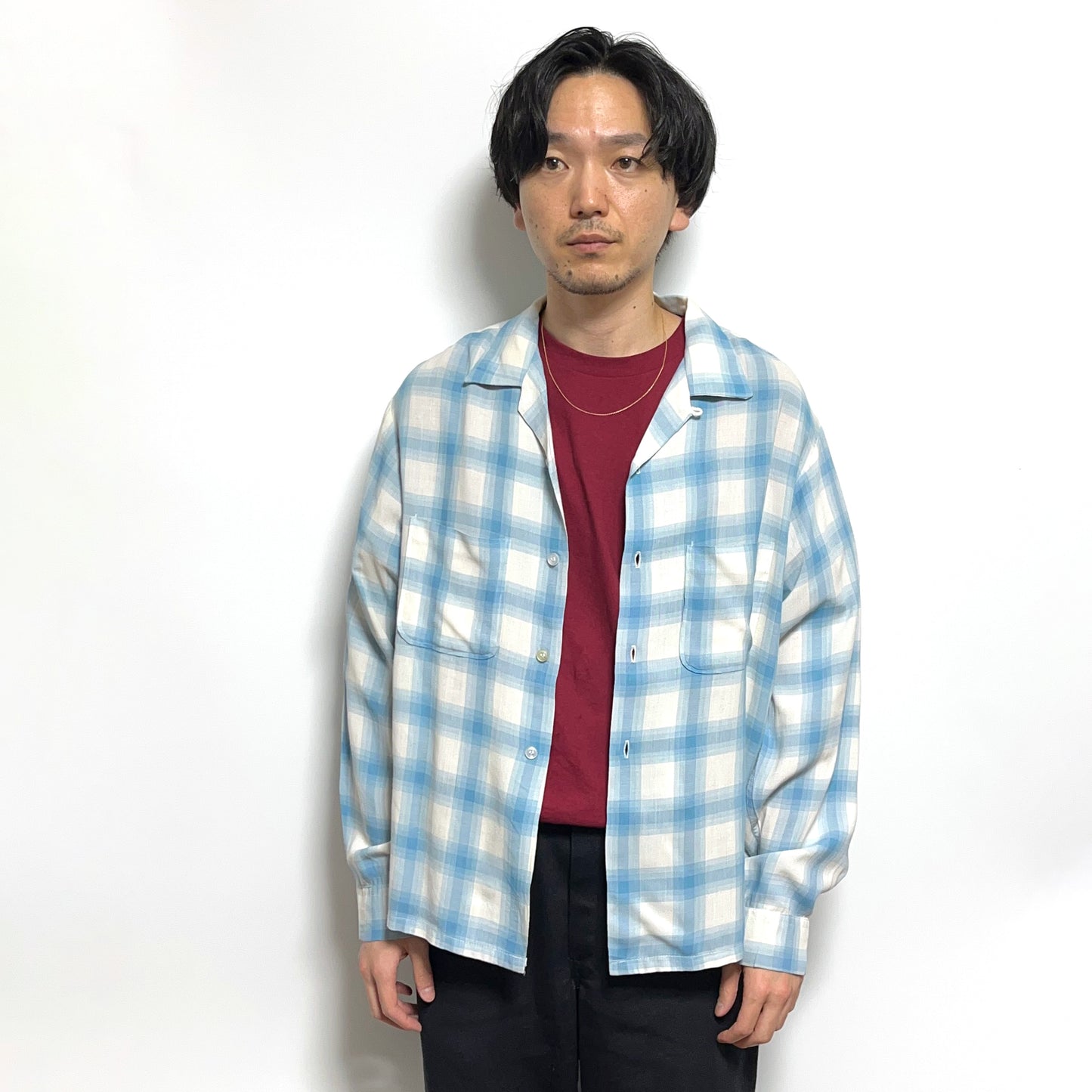 60's TOWN CRAFT L/S SH 好配色チェックパターン Size (L)