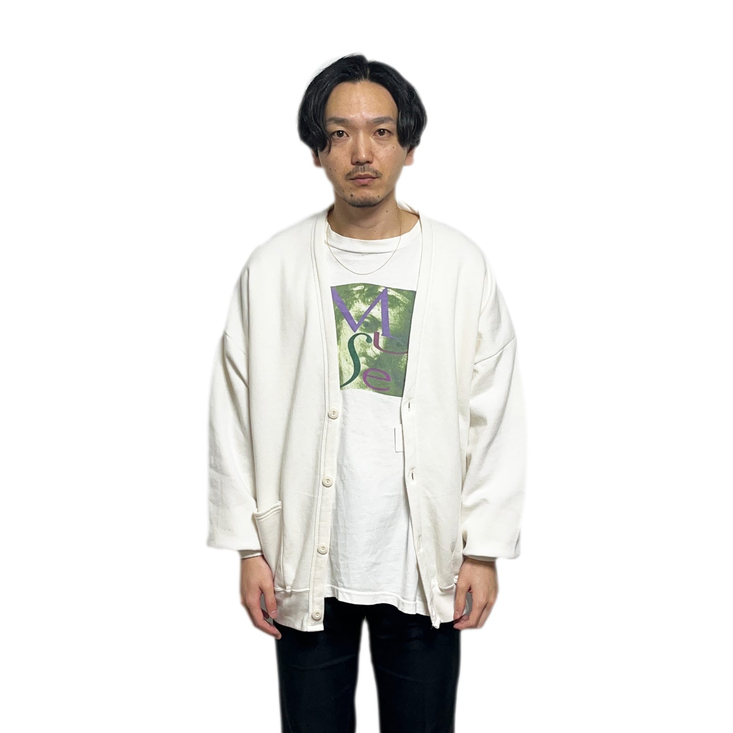 00's JERZEES Sweat Cardigan Size (One Size)