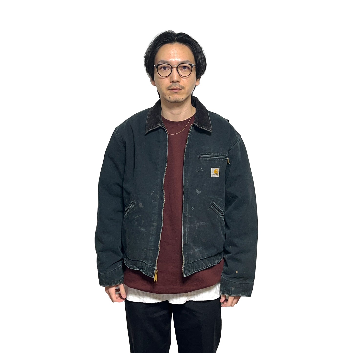 アメリカ製 Carhartt DETROIT JKT ブラック Size (44-R)