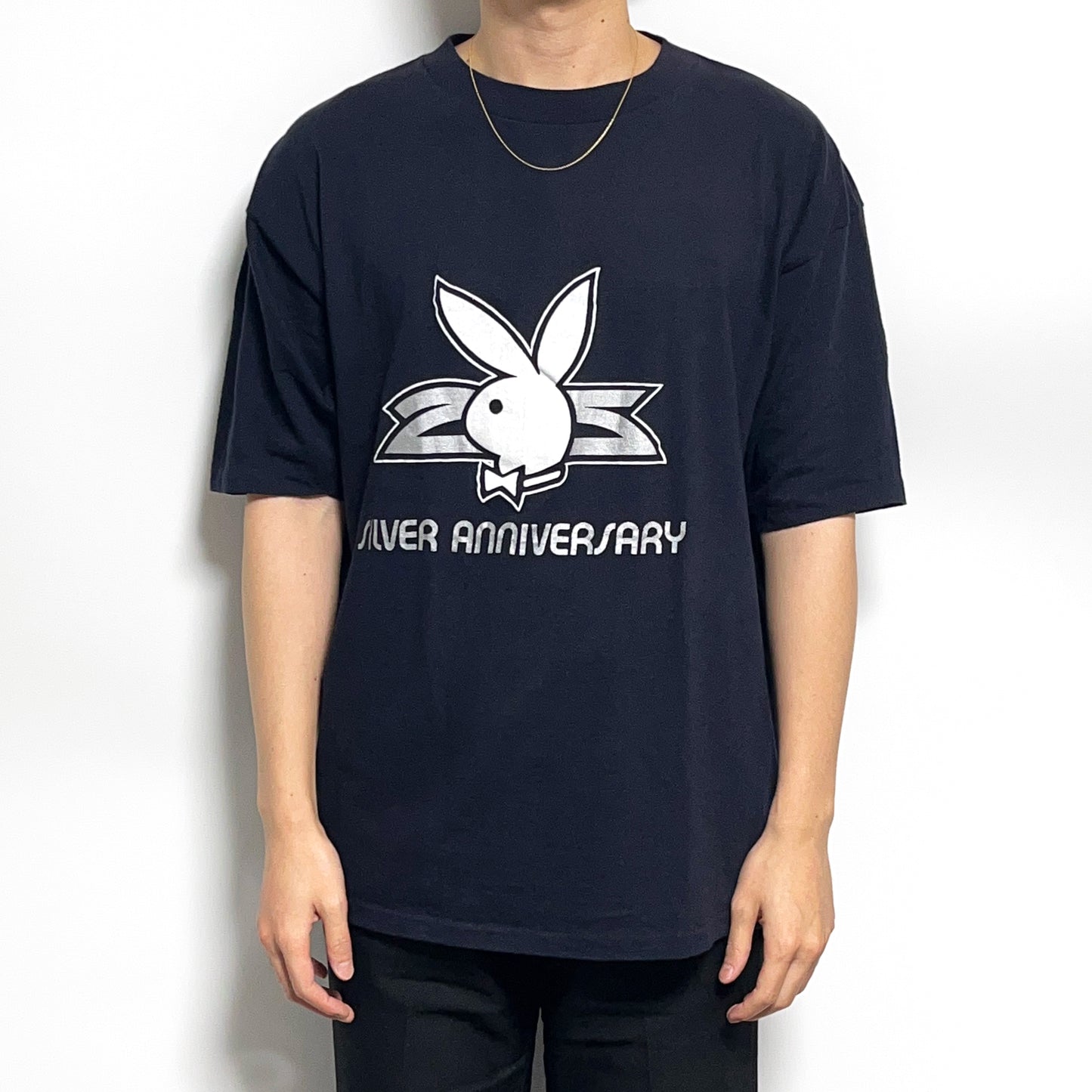 70's ARTEX PLAYBOY "SILVER ANNIVERSARY" T Size (XL)