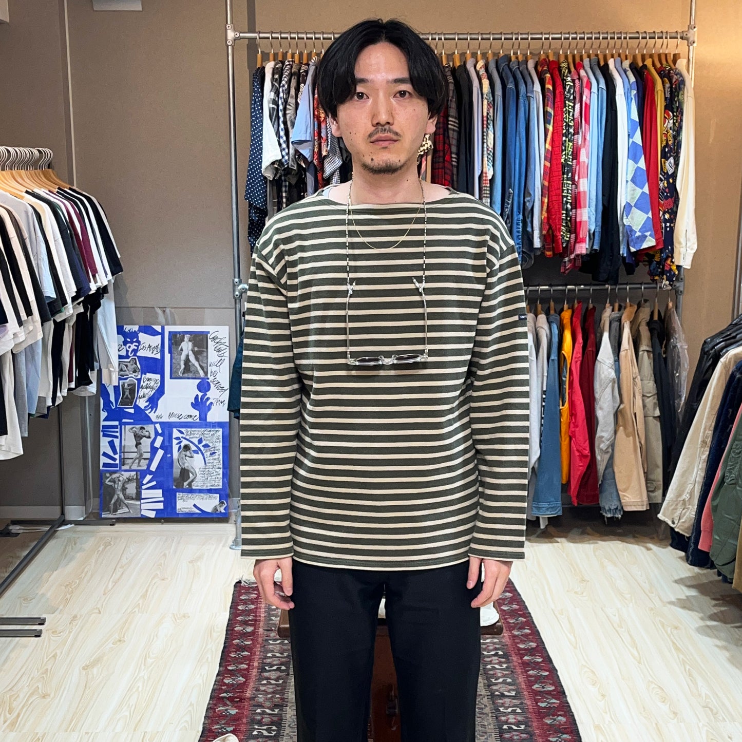 90's〜 SAINT JAMES バスクシャツ 好配色パターン Size (6)位
